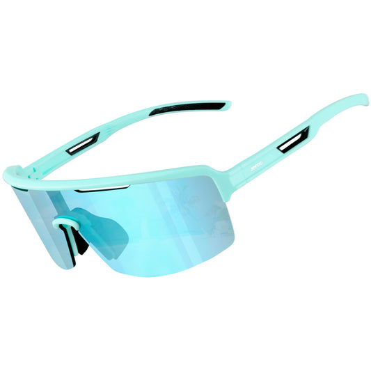 Baseball Polarized Wraparound Sunglasses · Tec Blue JF329