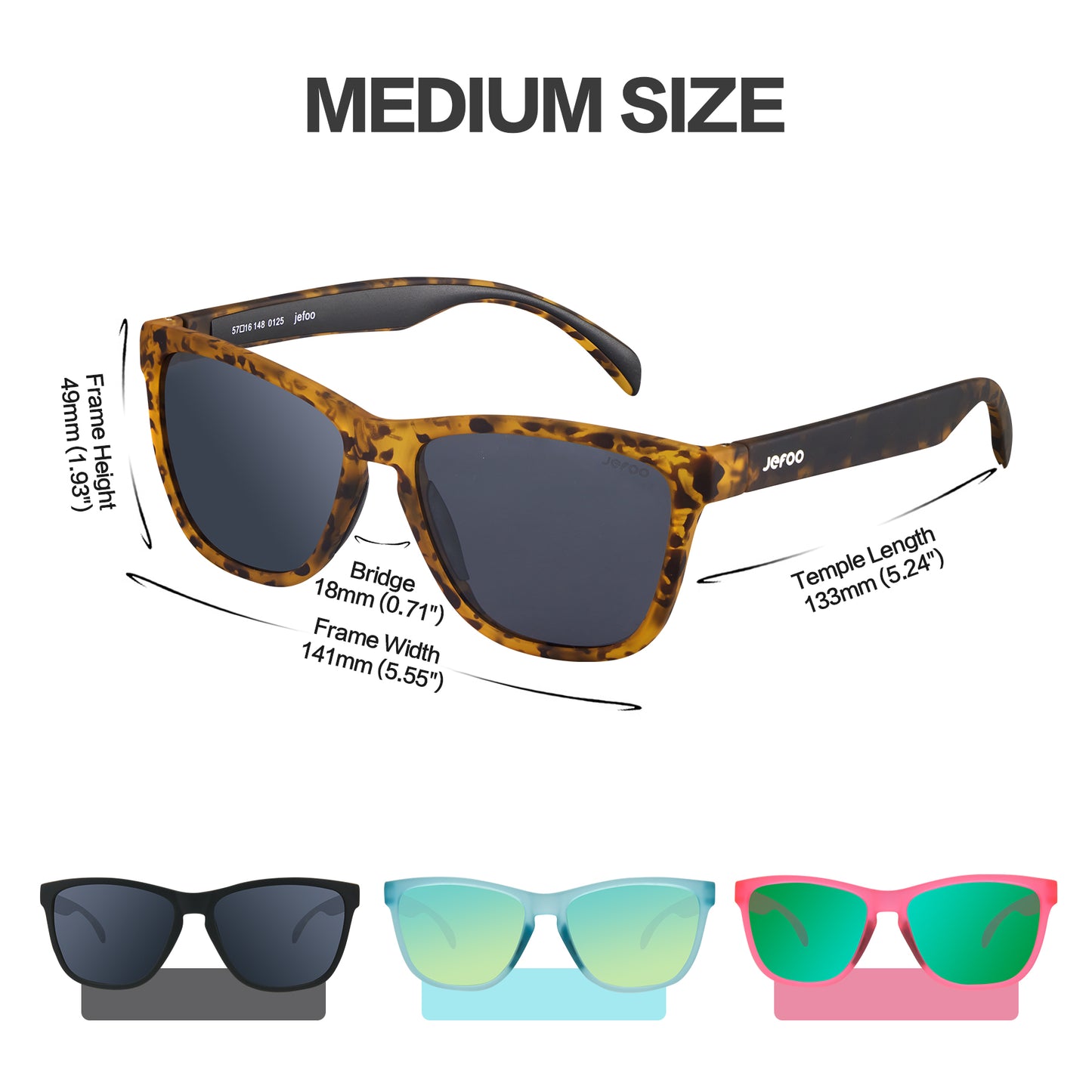 Retro Square Running Sunglasses · Nutty Expresso JF219