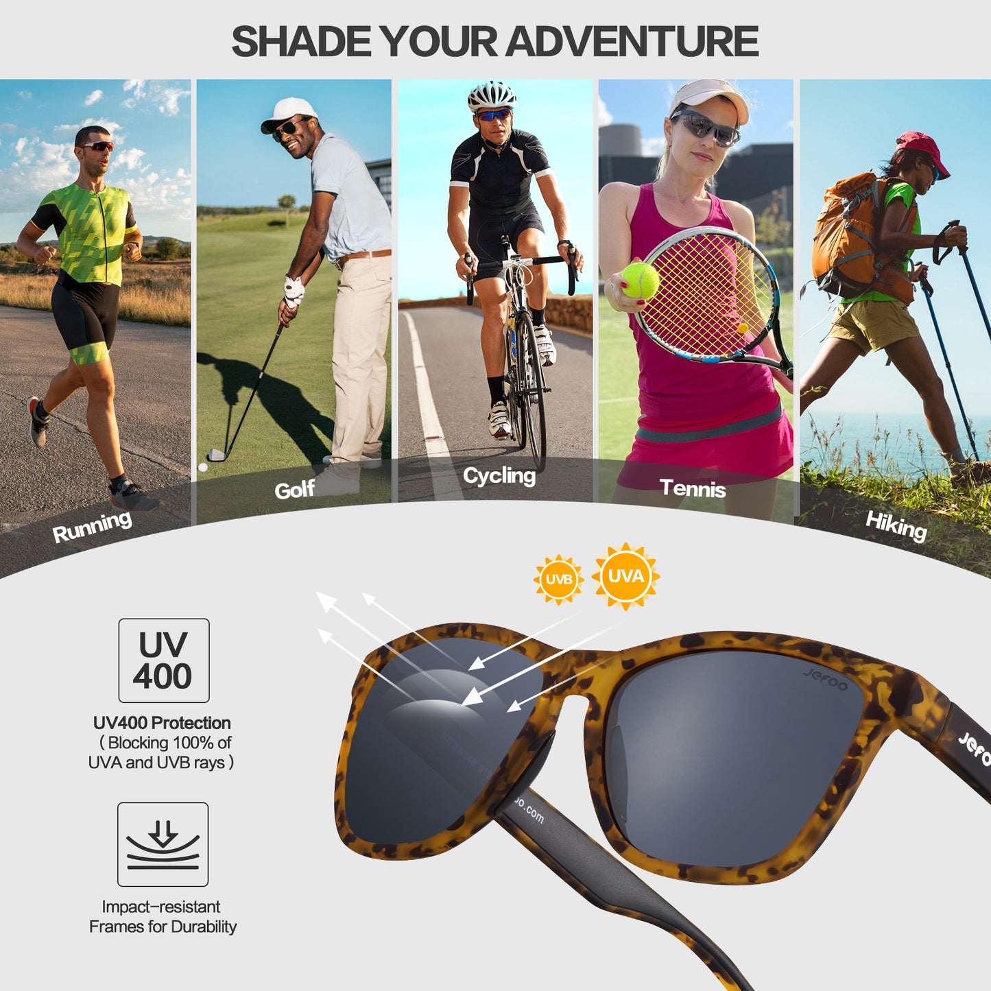 Retro Square Running Sunglasses · Nutty Expresso JF219