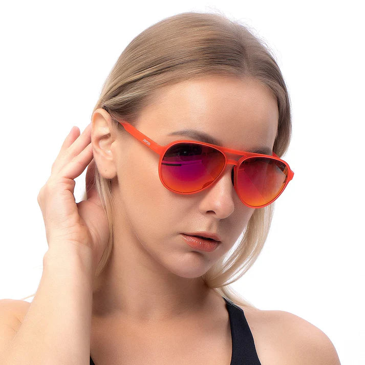 A-Beautiful-Woman-Wearing-Women-Aviator-Sunglasses-Red-JF119