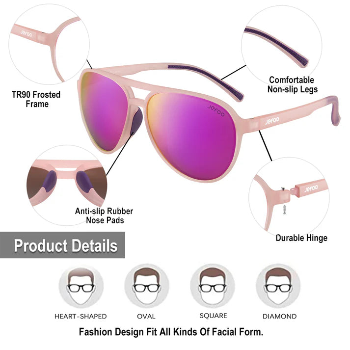 Cute Aviator Sunglasses · Barbie Pink JF119