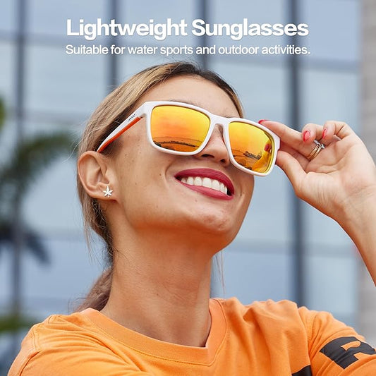 Bold Polarized Fishing Sunglasses· Carnival Orange JF139