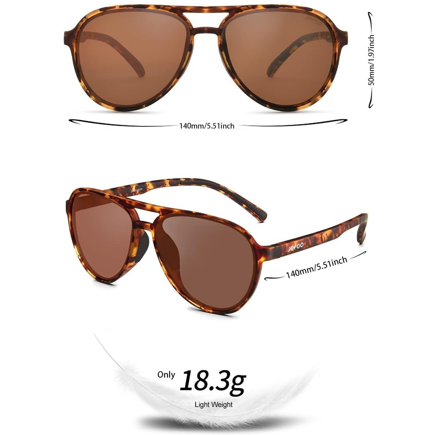 Classic Aviator Sunglasses · Tortoise
