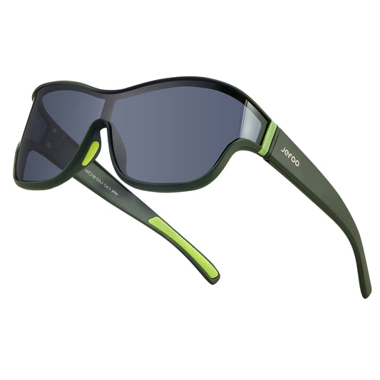Oversized One-Lens Driving Sunglasses · Matcha JF269