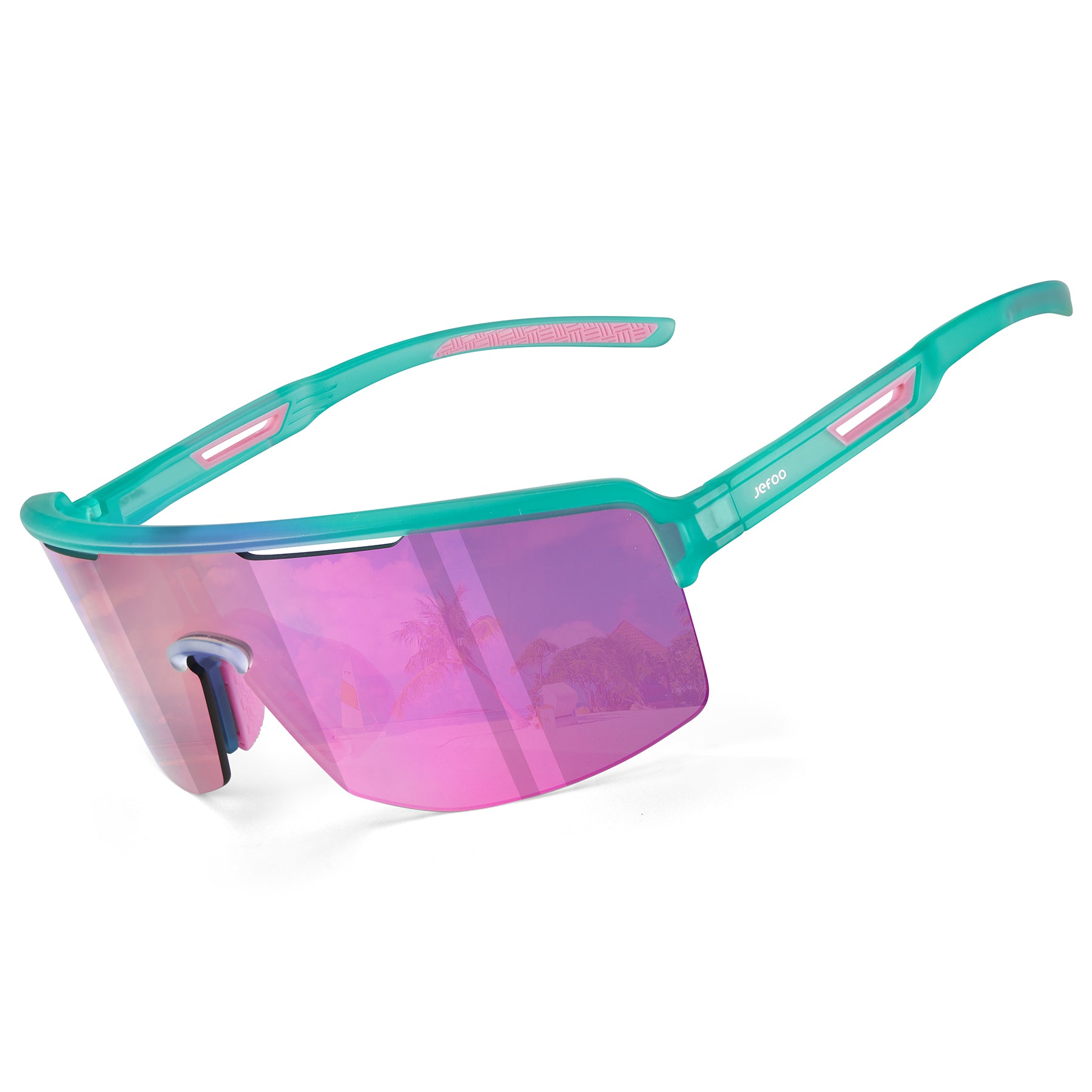 Hiking Polarized Wraparound Sunglasses · Tropical Summer JF329 – JEFOO