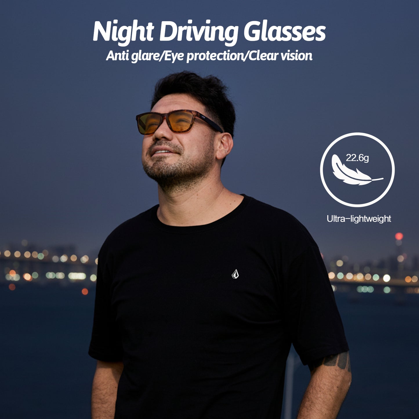 Sports Night Vision Square Glasses · Noctis Nova JF219