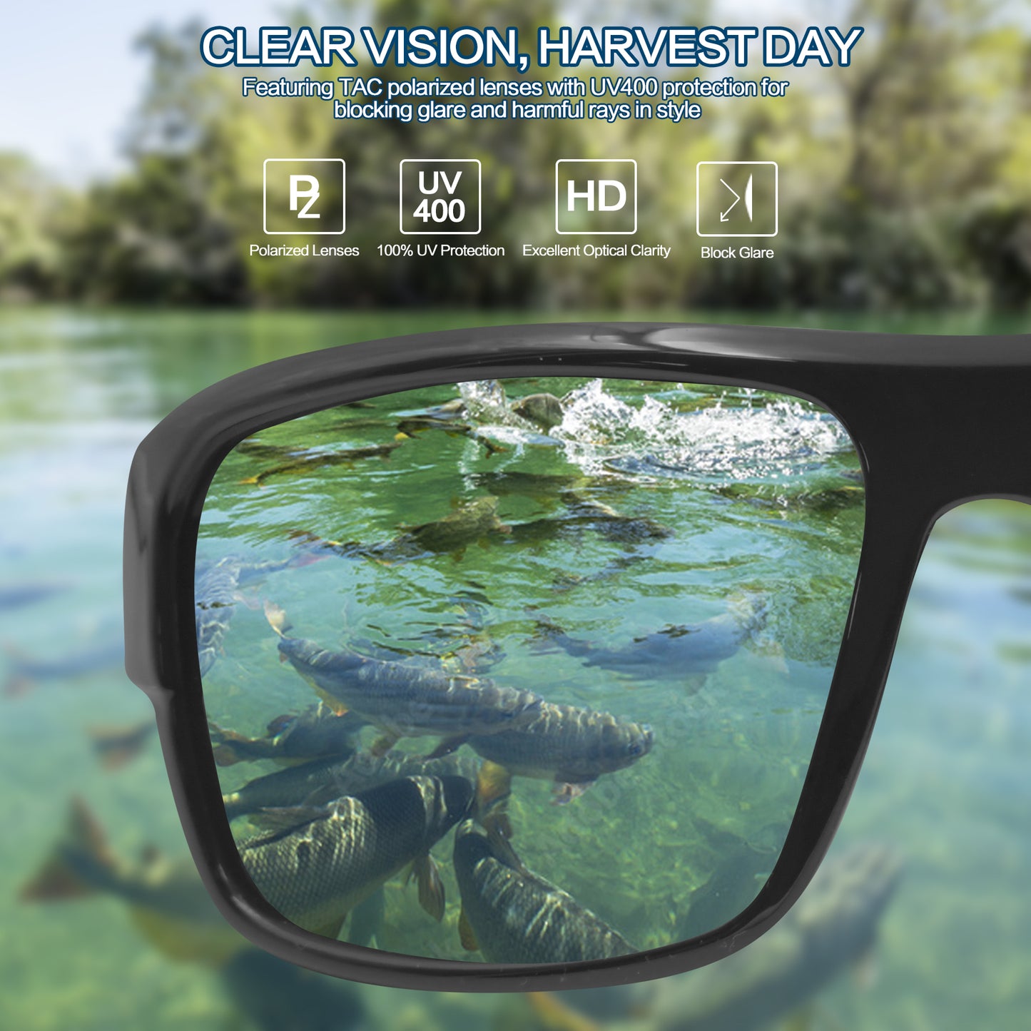 Classic Fishing Floating Sunglasses · Blue Breeze JF239
