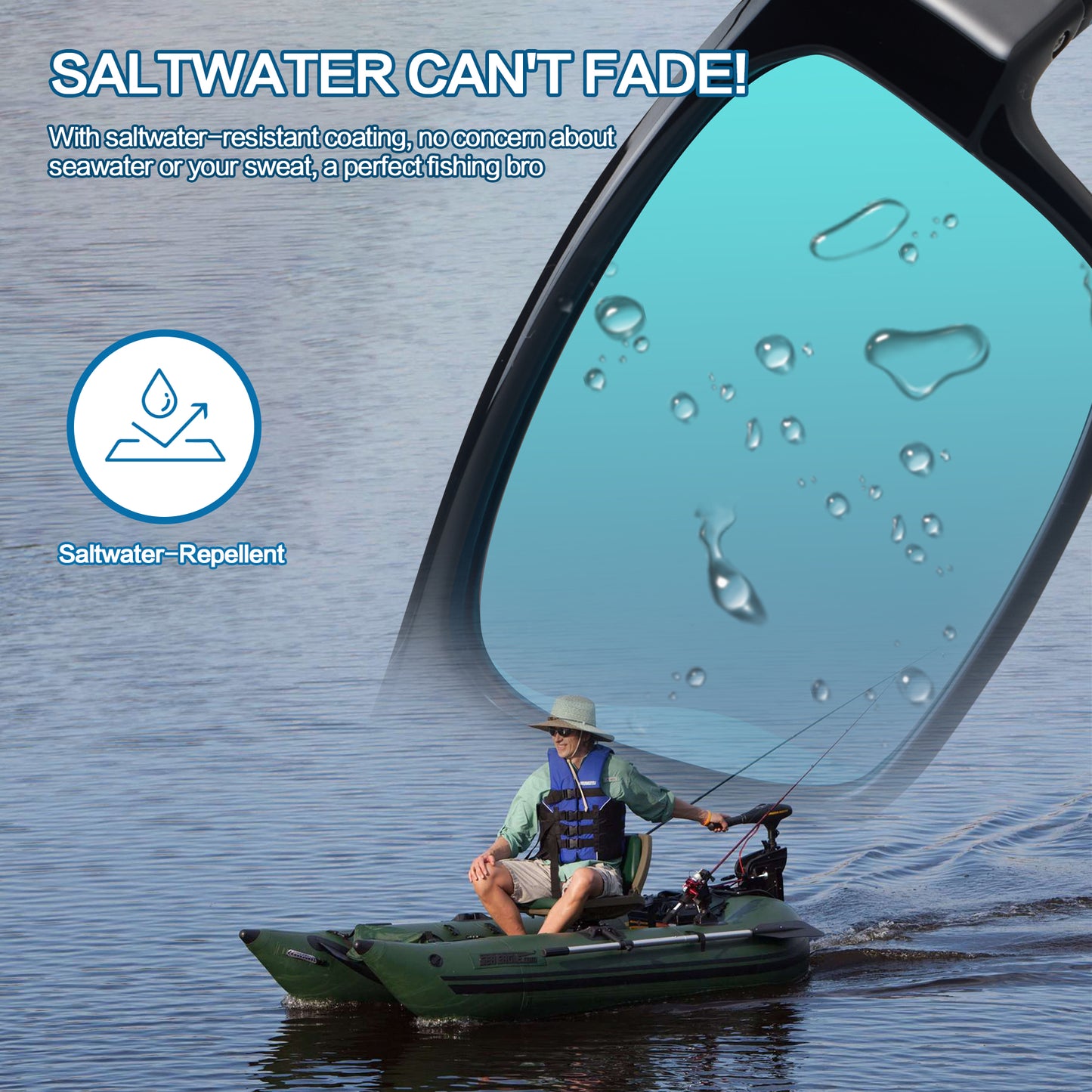 Classic Fishing Floating Sunglasses · Blue Breeze JF239