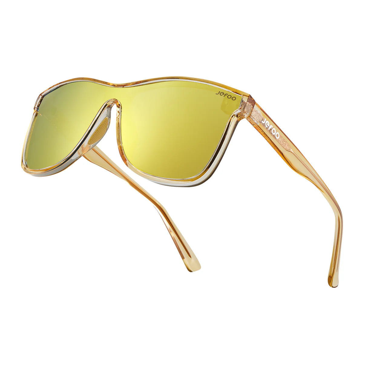 golden goggles Polarized One-Lens Sunglasses · Sunglow Golden JF189 – JEFOO