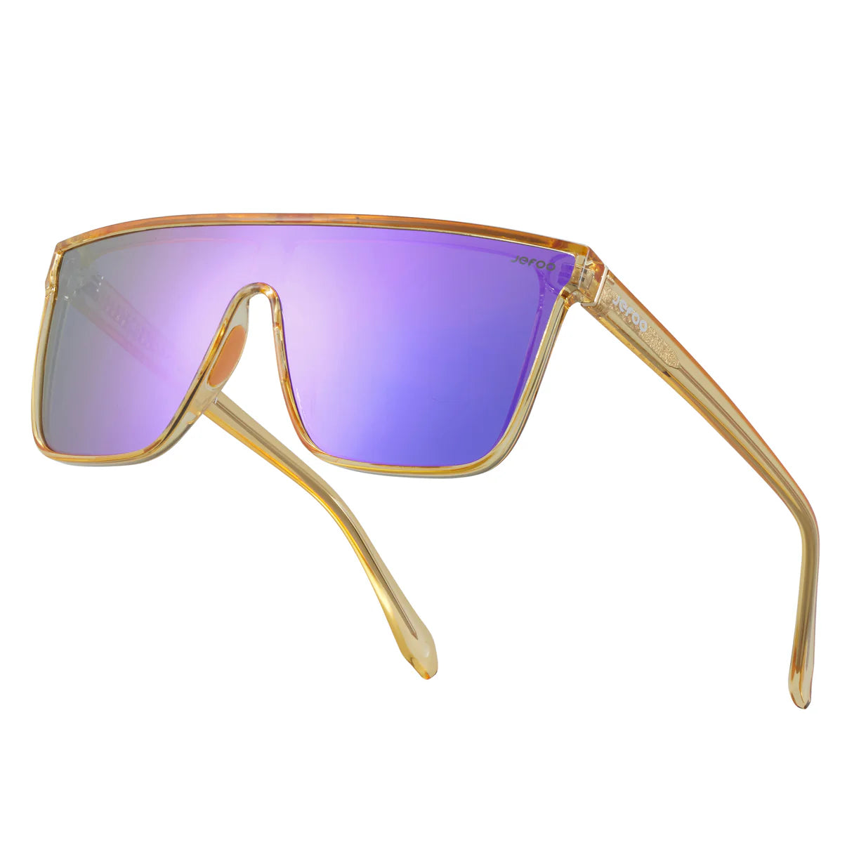 Oversized Square Flat Top Mirrored Sunglasses UV400 Protection Driving Shades Blake Flat Top Sunglasses | Bold Street-Style Shades –Fox Shades main image 4