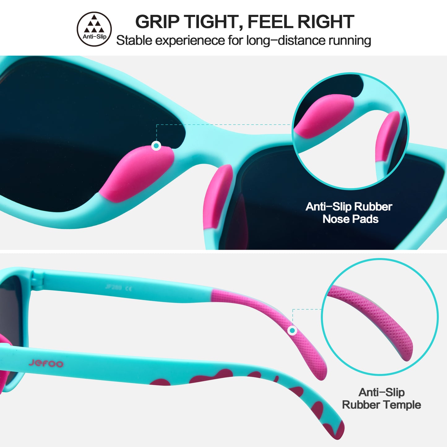 Stylish Running Polarized Sunglasses · Wave Mint JF289