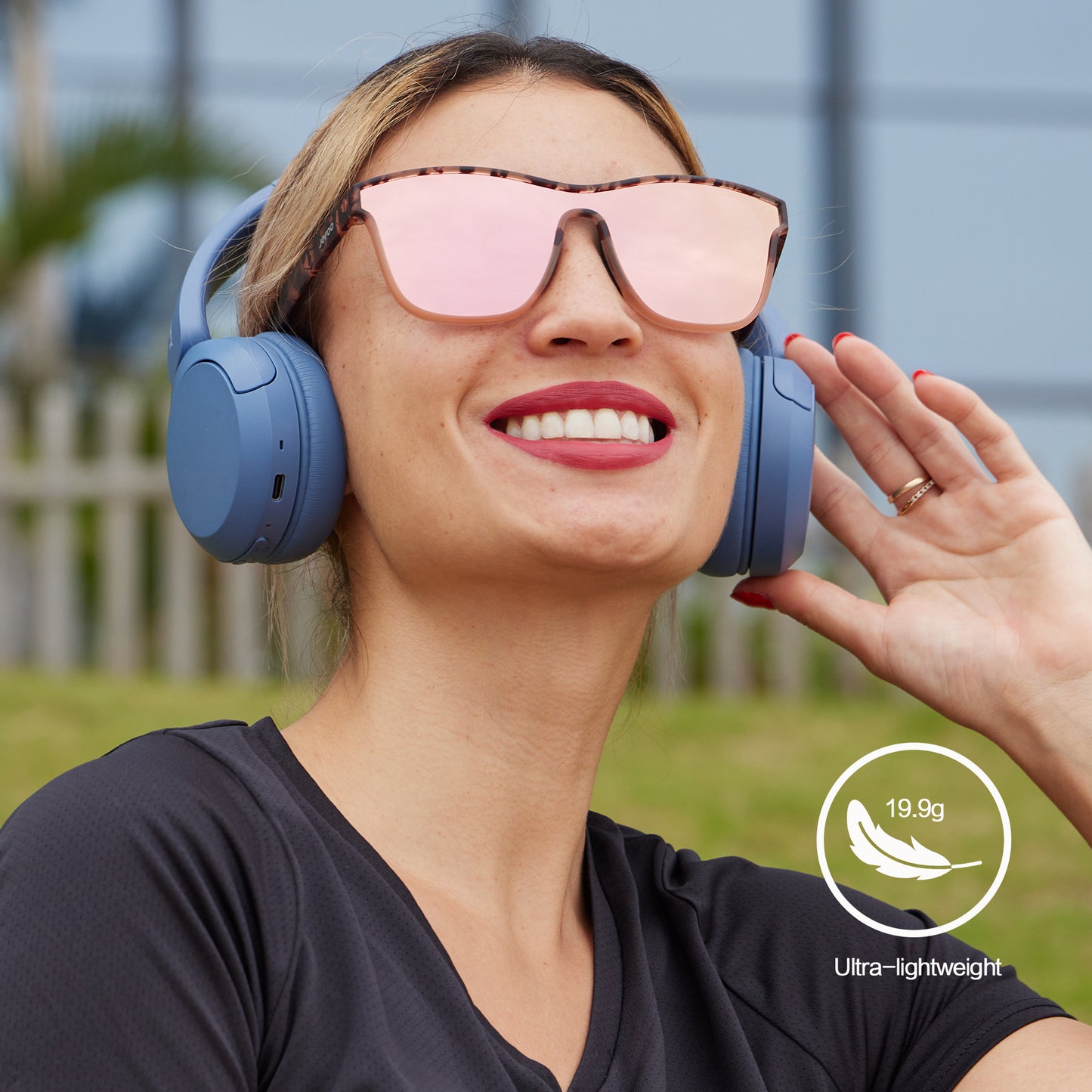 Trendy Polarized Sports Sunglasses · Runway Rose JF289