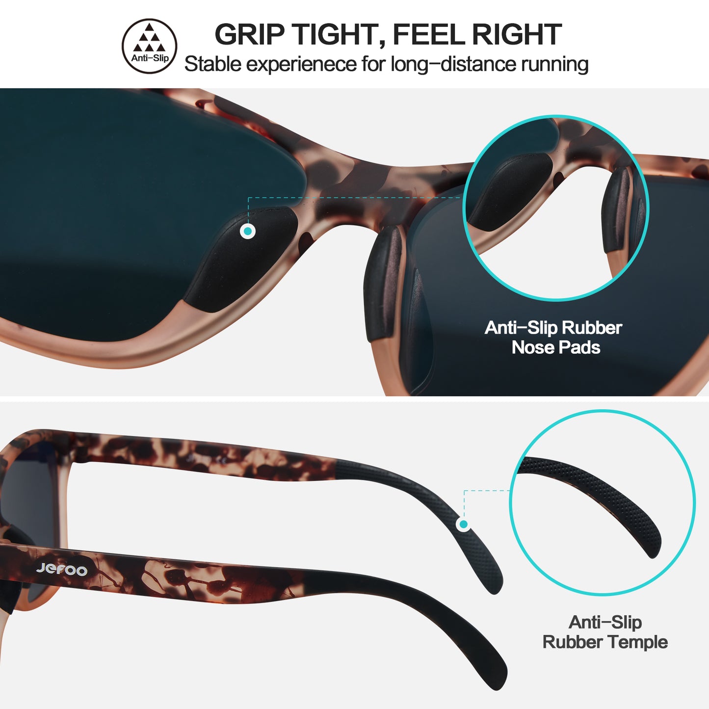 Trendy Polarized Sports Sunglasses · Runway Rose JF289