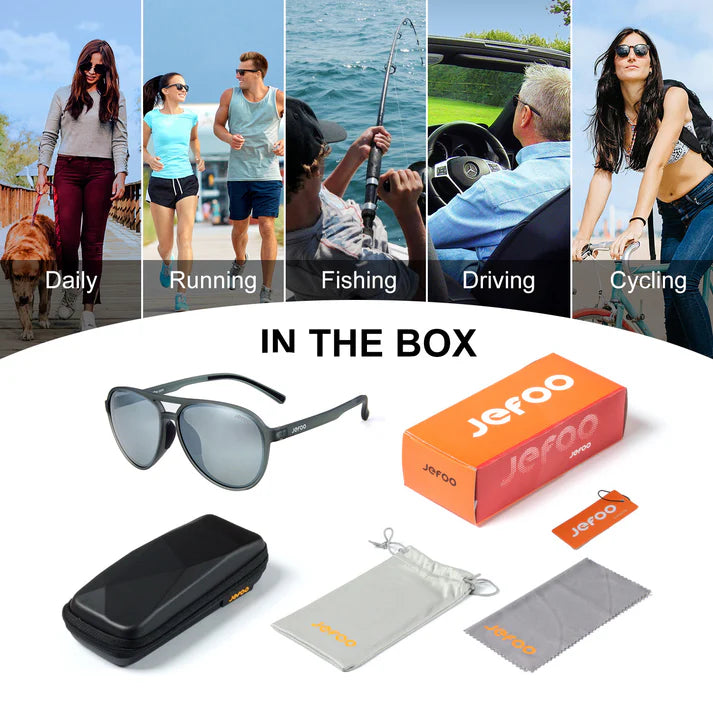 Wearing-Aviator-Sunglasses-For-Men-Tech-Silver-JF119 -for-Traveling