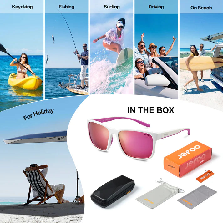 Wearing-Cute-Fishing-Sunglasses-Pearl-Pink-JF139-for-Traveling