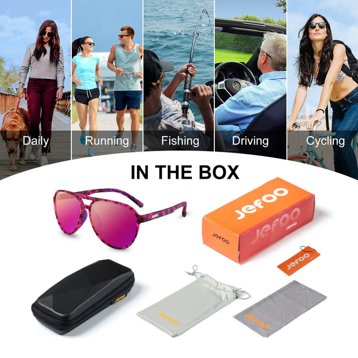 Wearing-Stylish-Aviator-Sunglasses-Leopard-Purple-JF119-for-Traveling