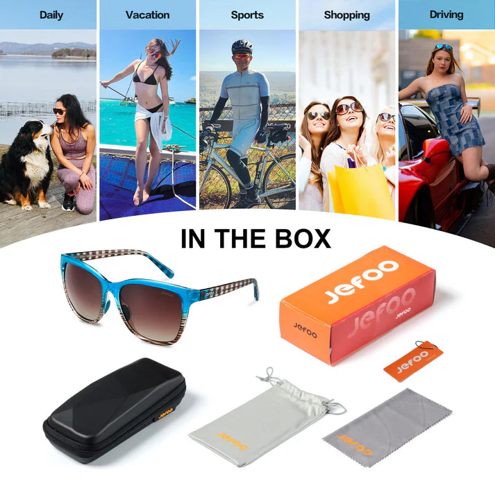 Wearing-Tinted-Cat-Eye-Sunglasses-Aquamarine-Blue-JF169-for-Traveling