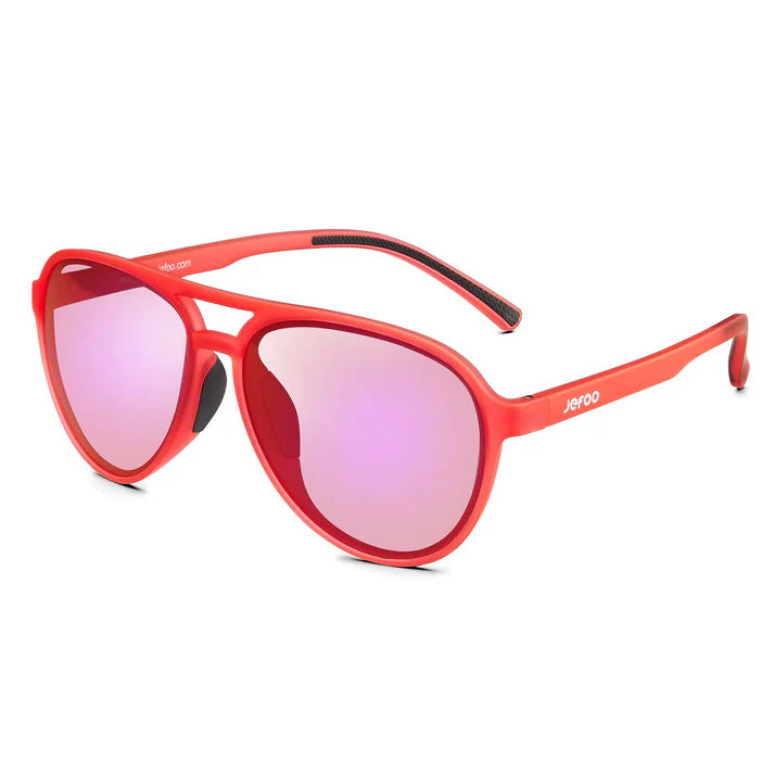 Aviator red sunglasses sales