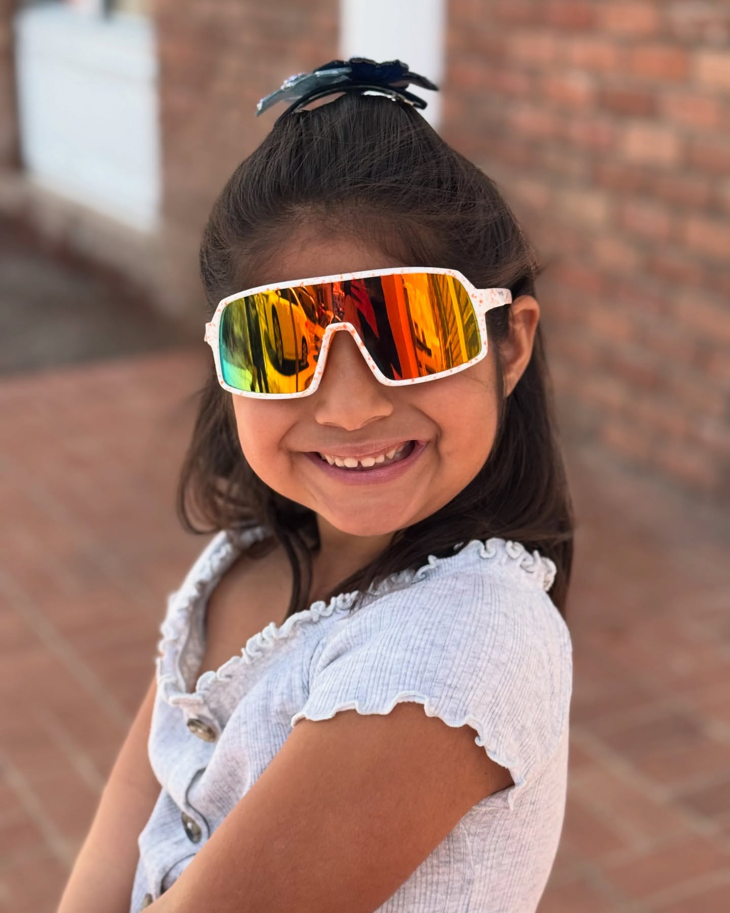 Kids Sports Cycling Sunglasses · Orange JF279