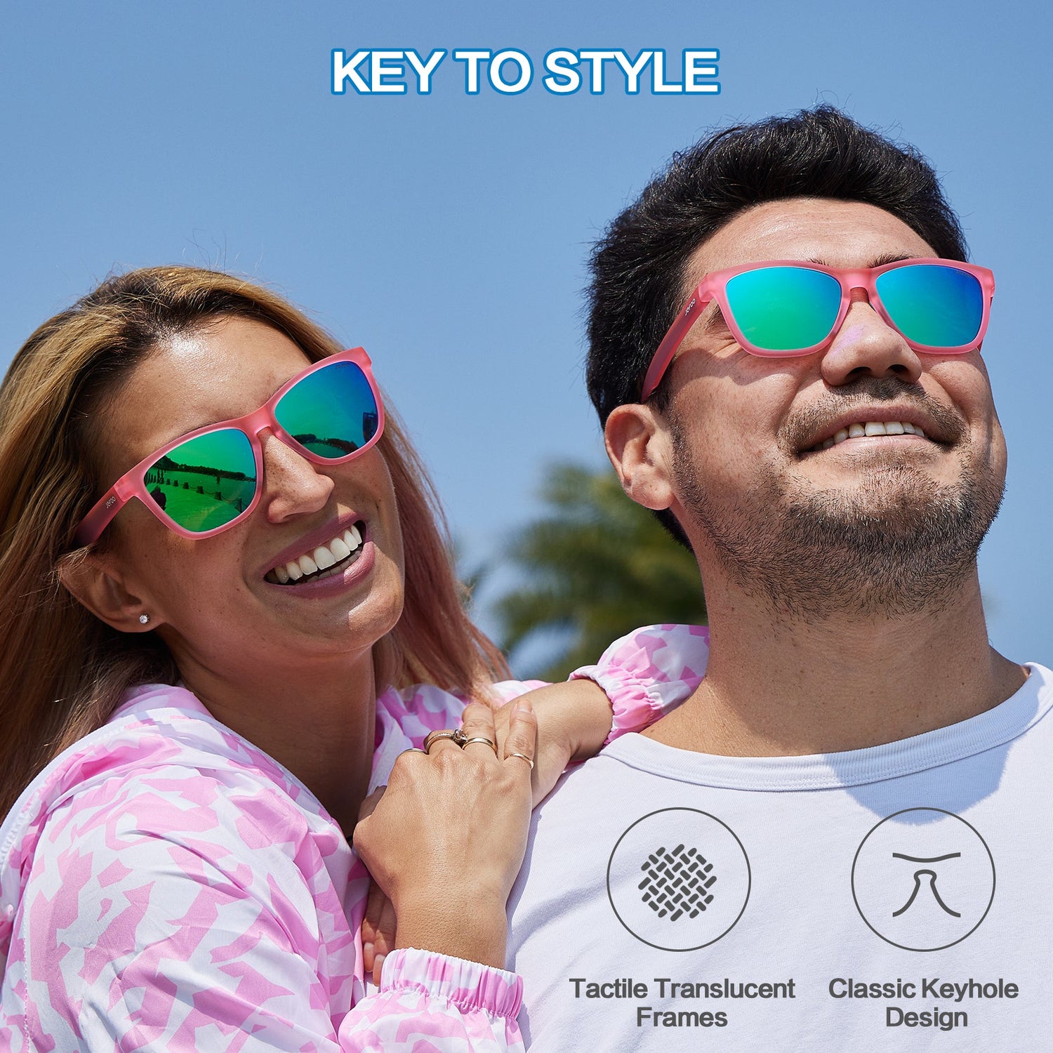 Square Sunglasses - Fun Runner JF219