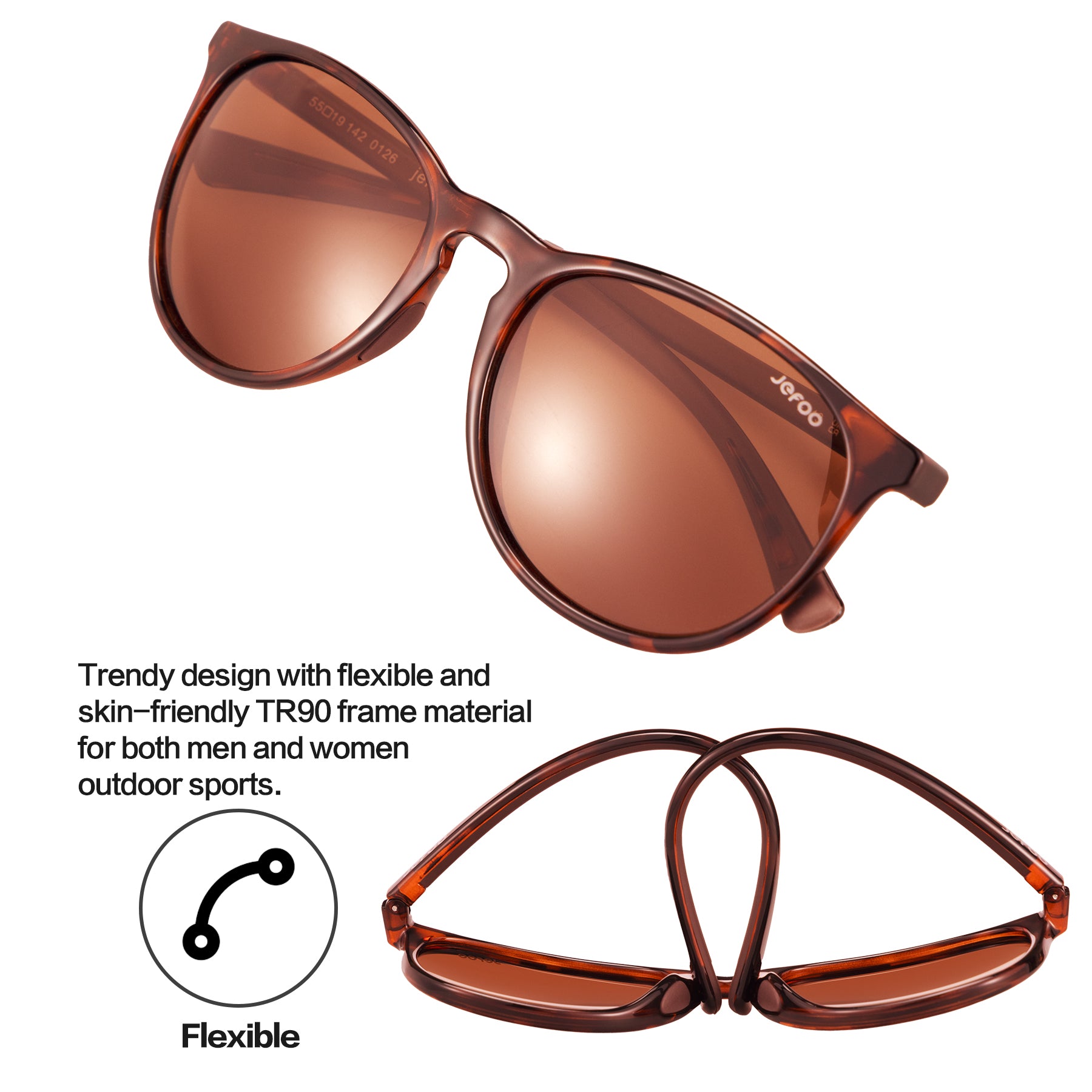Classic Turtle サングラス Clear Lens Glasses Tortoise Turtle Shell Retro Horn Fashion