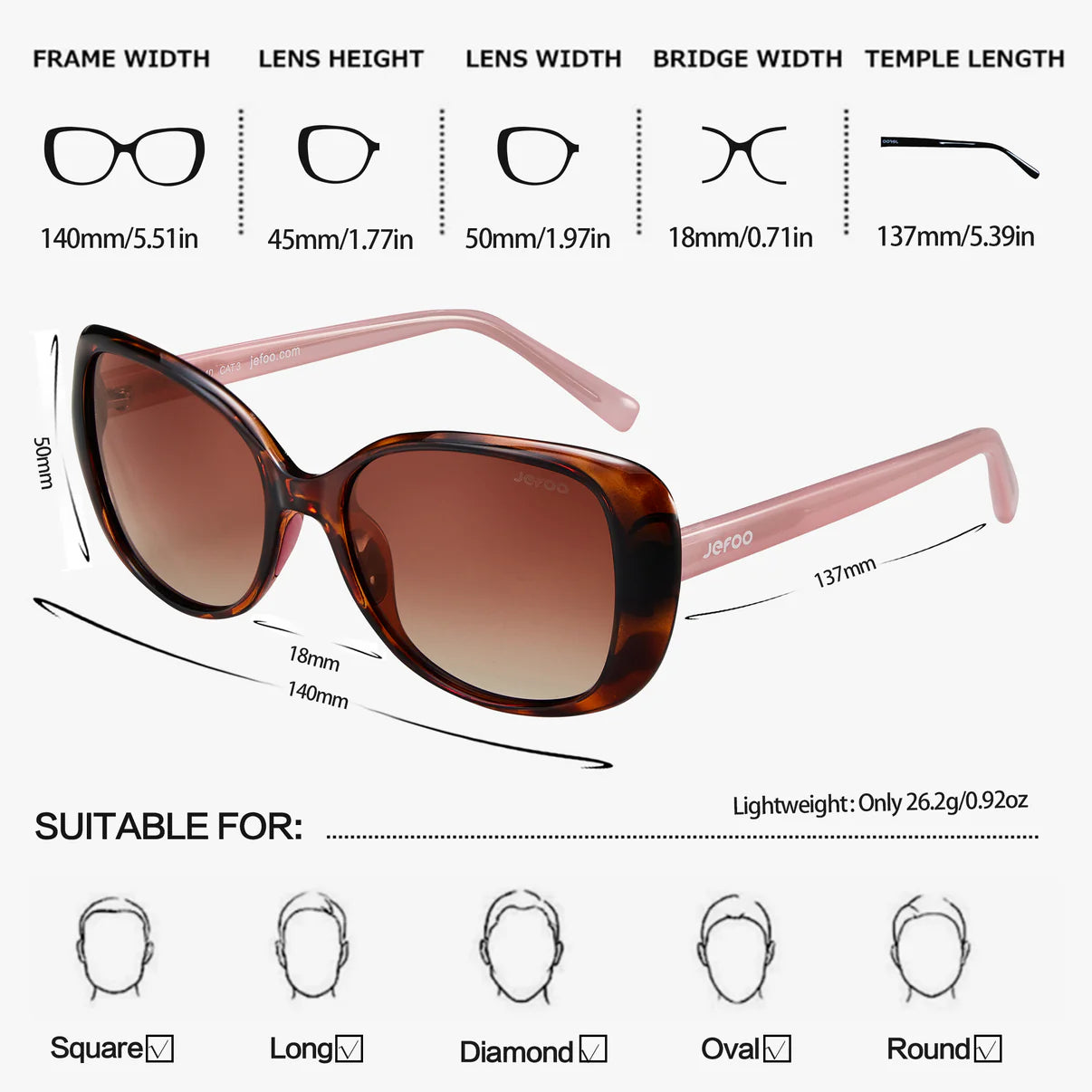 JEFOO-Women-Square-Sunglasses-Sunset-Pink