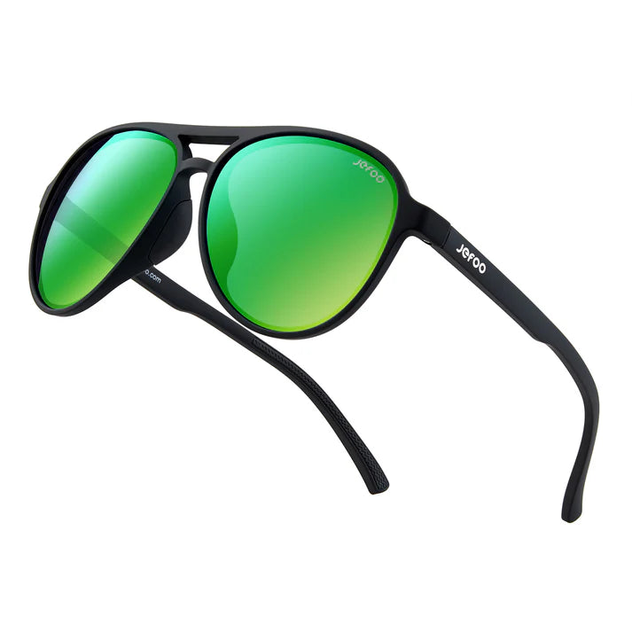 Men Aviator Sunglasses · Moss Green JF119 – JEFOO