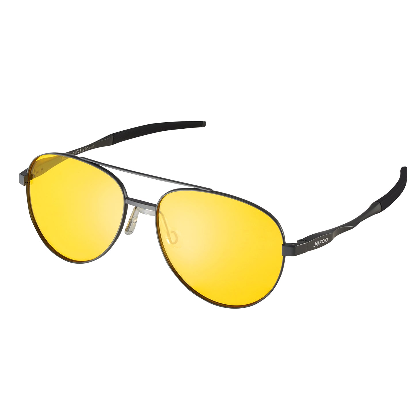 Metallic Driving Aviator Night Vision Glasses · Nox Gray JF119