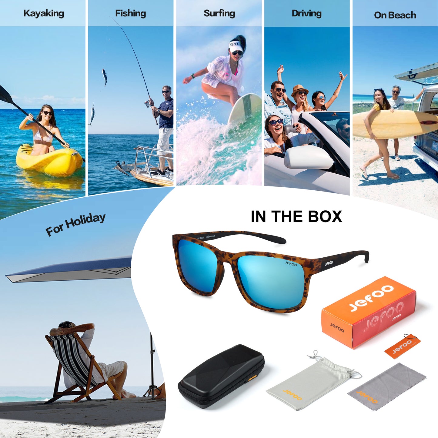 Polarized Fishing Sunglasses · Blue Arctic JF139