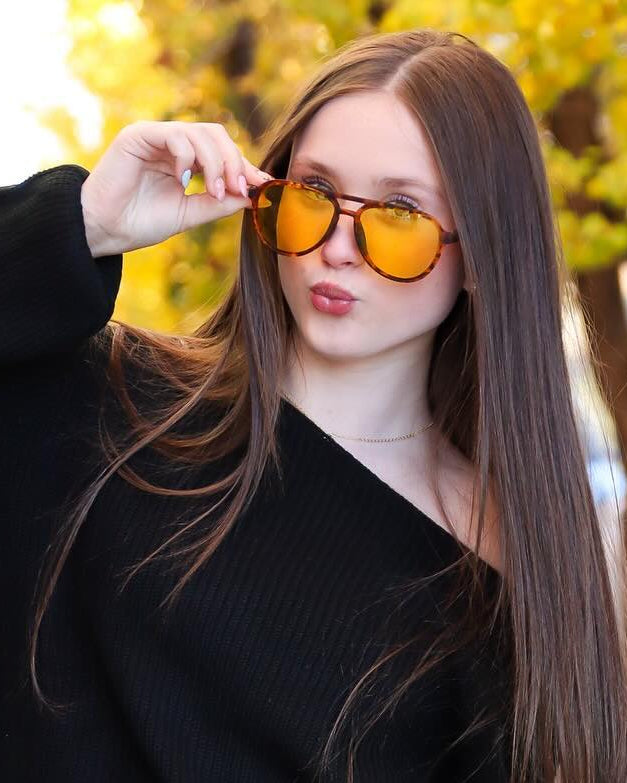 Sports Night Vision Aviator Glasses · Yellow Horizon JF119 – JEFOO