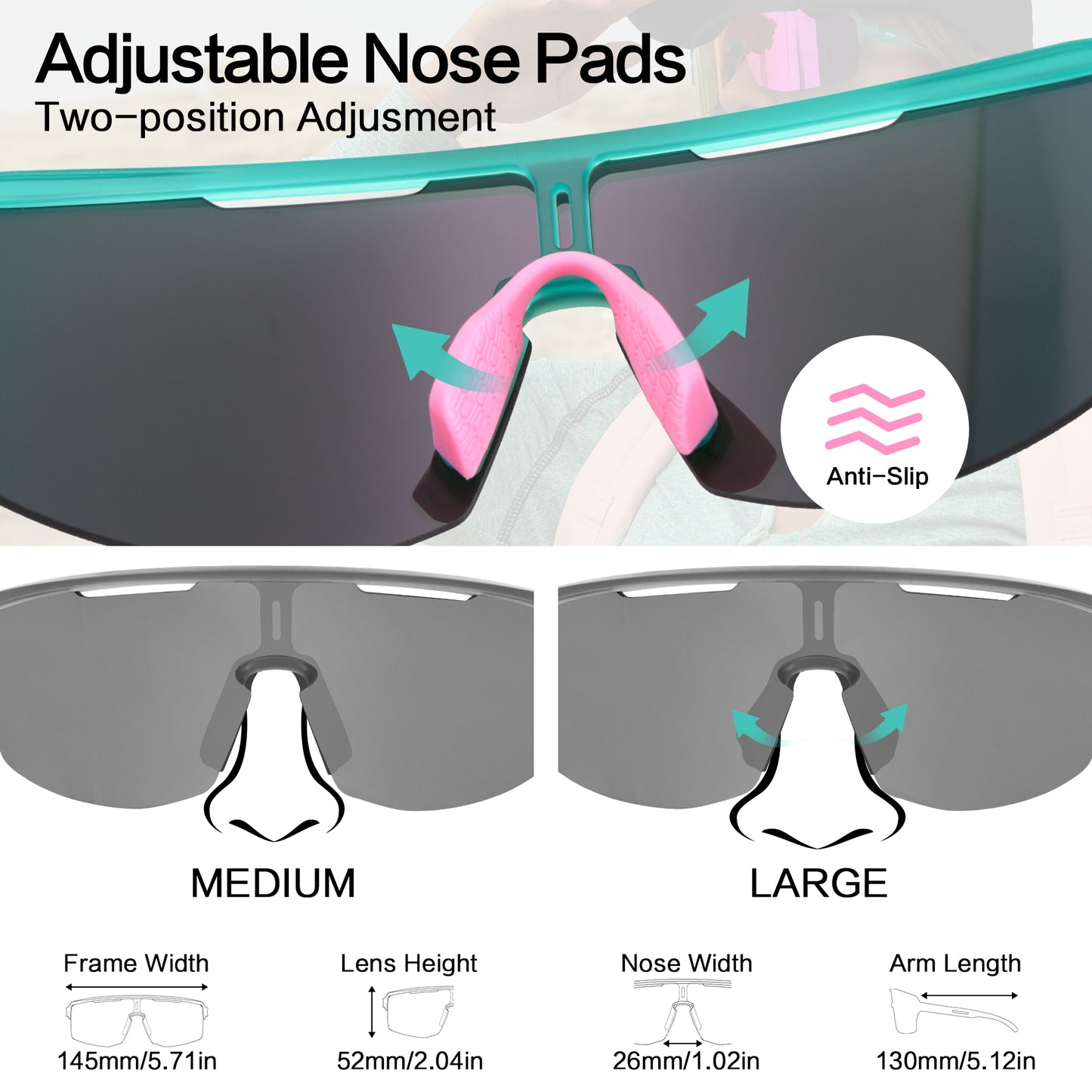 Hiking Polarized Wraparound Sunglasses · Tropical Summer JF329